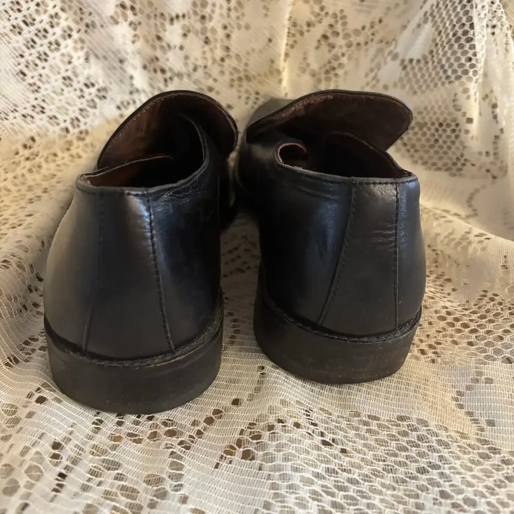 Johnston & Murphy Men's US 9.5 M Black Leather Loafer Dress Shoes